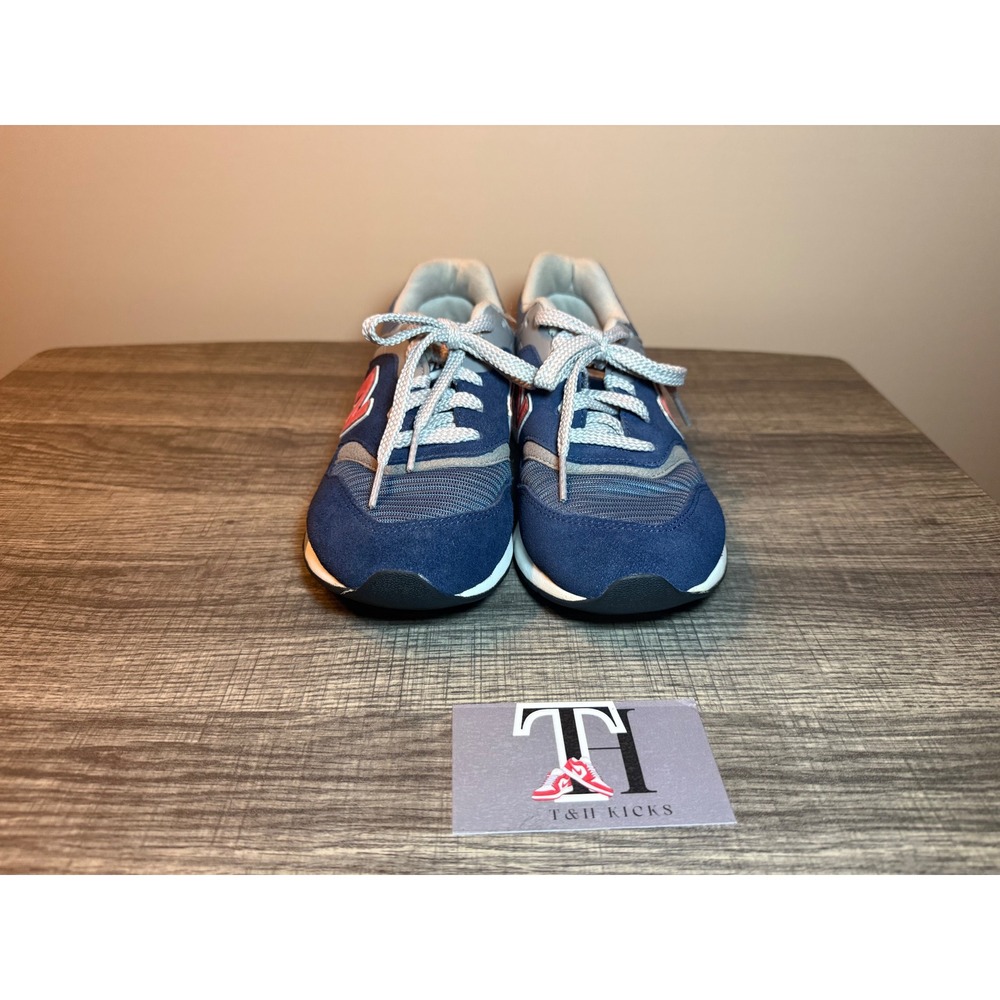New Balance 997H Kids Sneakers Navy Blue Coral Pink Grey Low Top Shoes